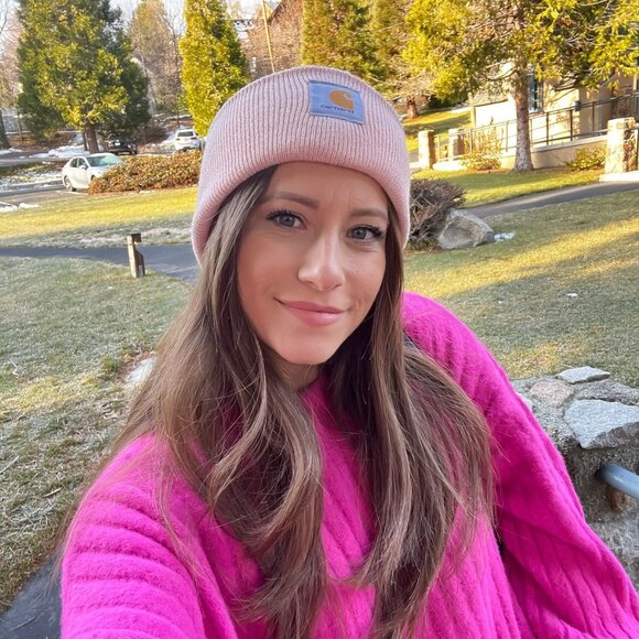 Carhartt Knit Cuffed Beanie - Ash Rose - Picture 4 of 5